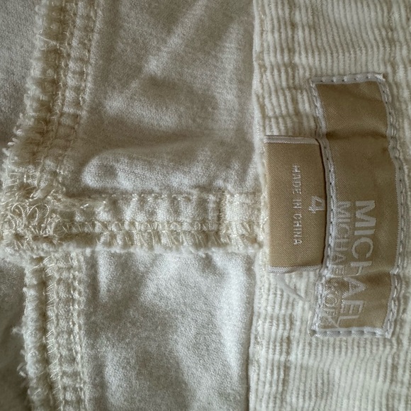 MICHAEL KORS Corduroy Jeans Size 4 Cream - Picture 12 of 15